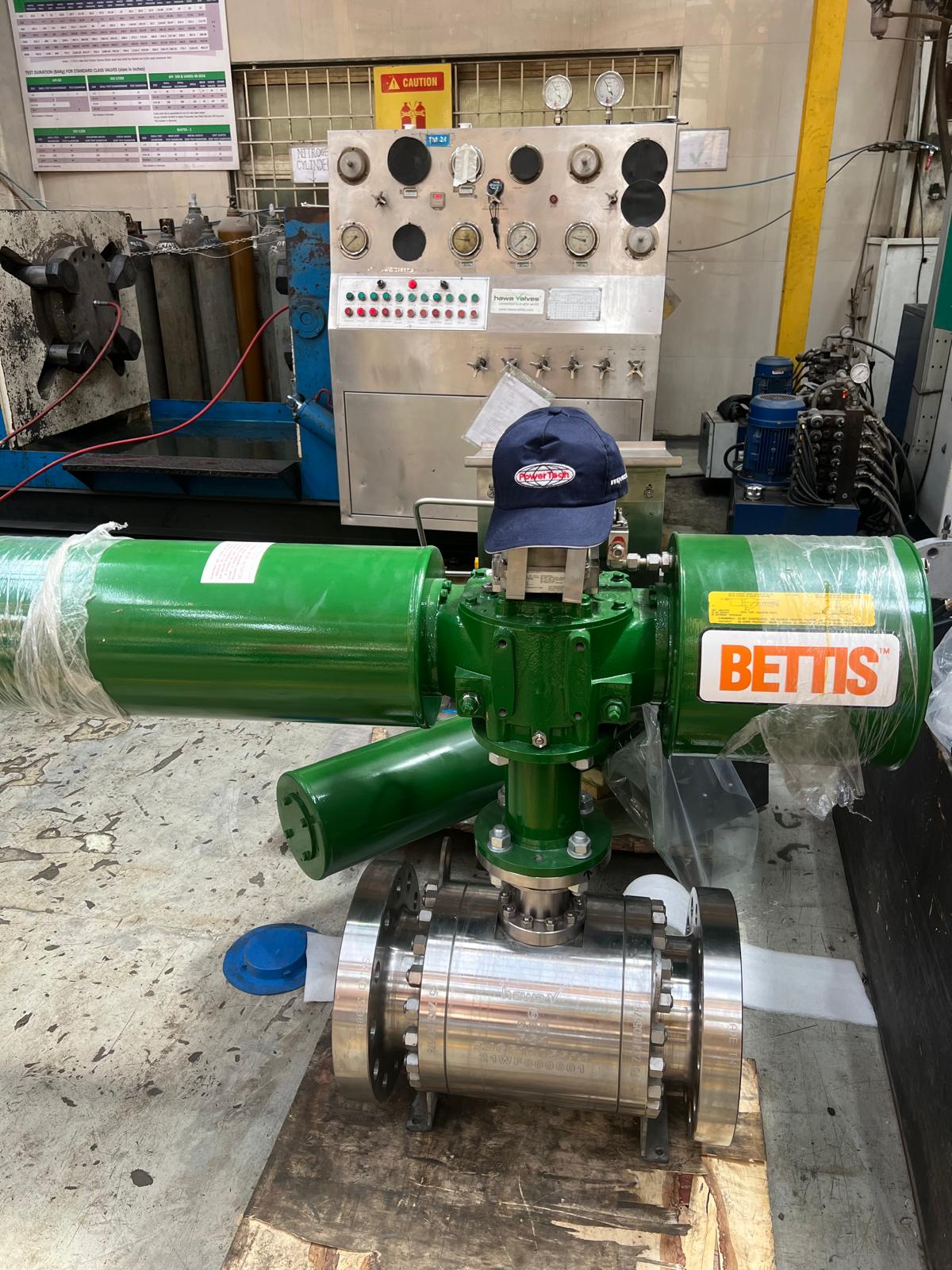 Actuated ball valve