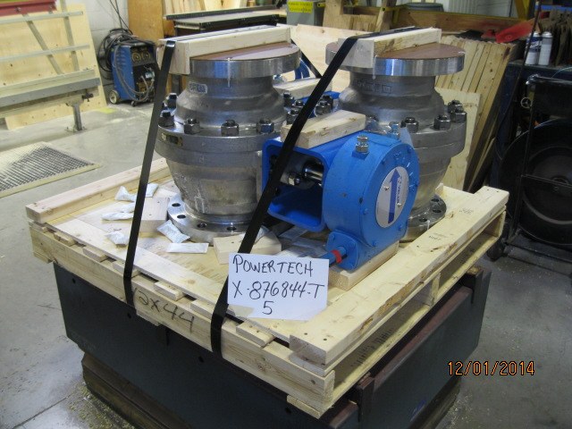 PowerTech valves crated for shipment