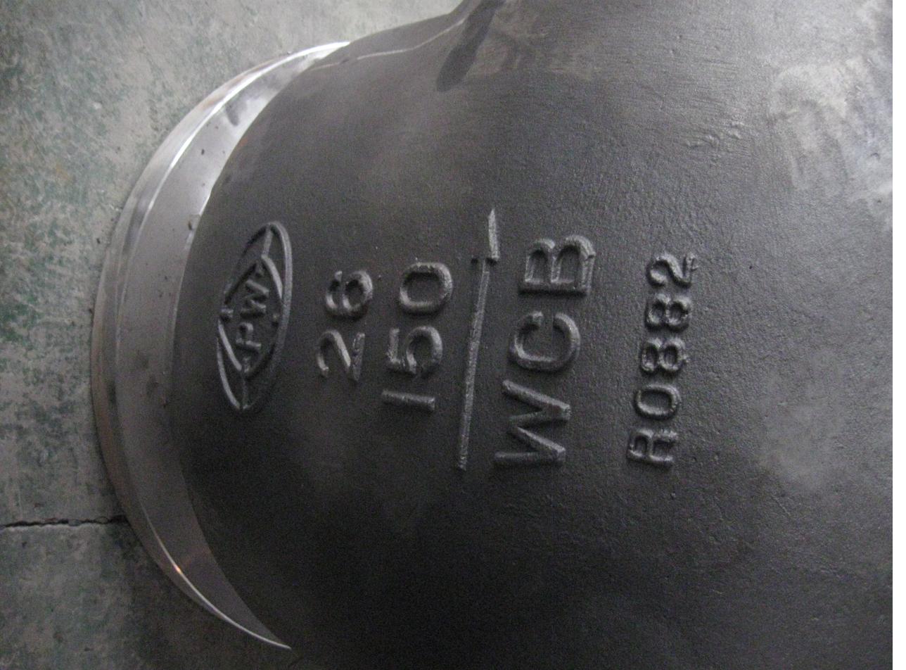 Twenty-six-inch Class 150 WCB body casting, reference R0882